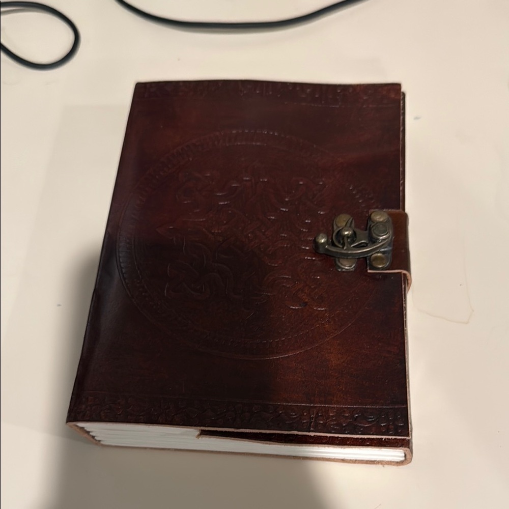 Brown Handmade Journal with Clasp